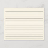 Sinaasappel en witte bloemen Ivoor Recept Kaart (Achterkant)