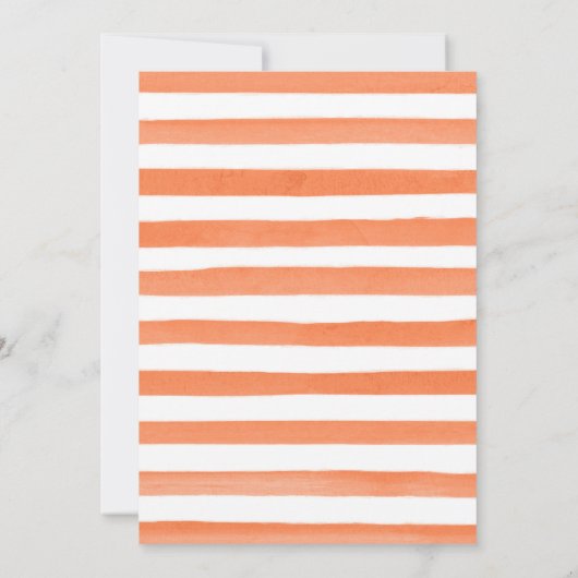 Sinaasappel en Witte Bloemen Pompoen Herfst Sweet Kaart (Achterkant)