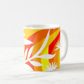 Sinaasappel en Witte Botanische Koffiemok (Voorkant rechts)
