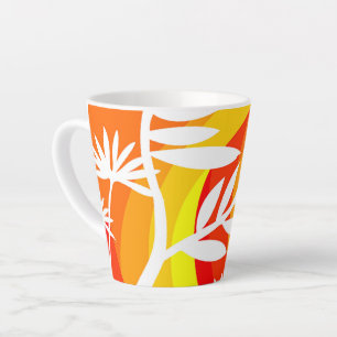 Sinaasappel en Witte Botanische Latte Mok