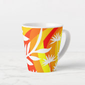 Sinaasappel en Witte Botanische Latte Mok (Rechterhoek)