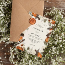 Sinaasappel en witte Floral Rustic Wedding