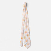 Sinaasappel en witte poka Dot Necktie Stropdas (Achterkant)
