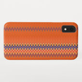 Sinaasappel en zigzag Case-Mate iPhone case (Achterkant (horizontaal))