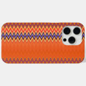 Sinaasappel en zigzag Case-Mate iPhone case (Achterkant (horizontaal))