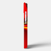 Sinaasappel en zwart aromastractaal Case-Mate iPhone case (Achterkant / Links)
