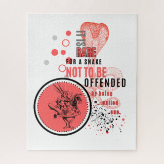 Sinaasappel en zwart beledigd slangen sarcastisch  legpuzzel