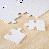 Sinaasappel en zwart beledigd slangen sarcastisch  legpuzzel (Zijkant)