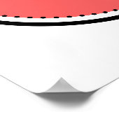 Sinaasappel en zwart beledigd slangen sarcastisch  poster (Hoek)