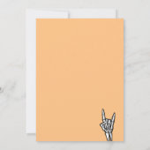 Sinaasappel en Zwart Geboren Twee Rock Gitaar 2e V Kaart (Achterkant)