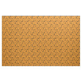 Sinaasappel en zwart Halloween Bats Patterned Stof (Yard (91,4 cm))