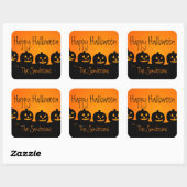 Sinaasappel en zwart, Halloween Pumpkins Stickers (Vel)
