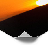 Sinaasappel en zwart poster (Hoek)