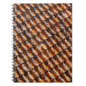 Sinaasappel- en zwarte dakgordels notitieboek (Voorkant)