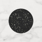 Sinaasappel en zwarte Halloween Faux Glitter Confetti (Kleine voorkant)