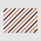 Sinaasappel en zwarte streep tissuepapier (Voorkant)