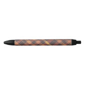 Sinaasappel en zwarte tartan, een warm en trendy m zwarte inkt pen (Voorkant)