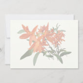 Sinaasappel Epidendrum Orchidee Kaart (Achterkant)