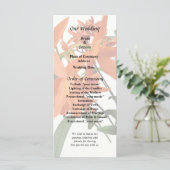 Sinaasappel Epidendrum Orchidee Programmakaart (Staand voorkant)