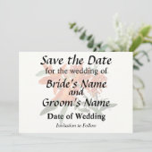 Sinaasappel Epidendrum Orchidee Save The Date (Staand voorkant)