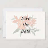 Sinaasappel Epidendrum Orchidee Save The Date (Achterkant)