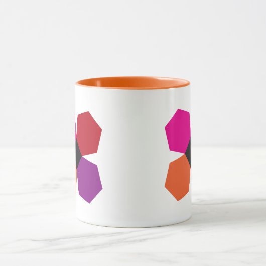 Sinaasappel EPP-blokkoffie mok (Midden)