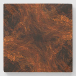 Sinaasappel Explosie Fractal Square Onderzetter