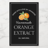 Sinaasappel Extract label Wijn Etiket (Enkel label)