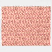 Sinaasappel Fleece Deken (Voorkant (Horizontaal))
