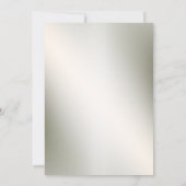 Sinaasappel Floral Golden Lijst Rustic Kaart (Achterkant)