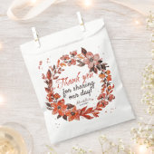 Sinaasappel Floral krans bruiloft Bedankzakje (Geknipt)