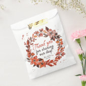 Sinaasappel Floral krans bruiloft Bedankzakje (Gezegeld)