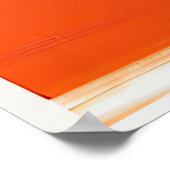 Sinaasappel fotografisch geheugen poster (Hoek)