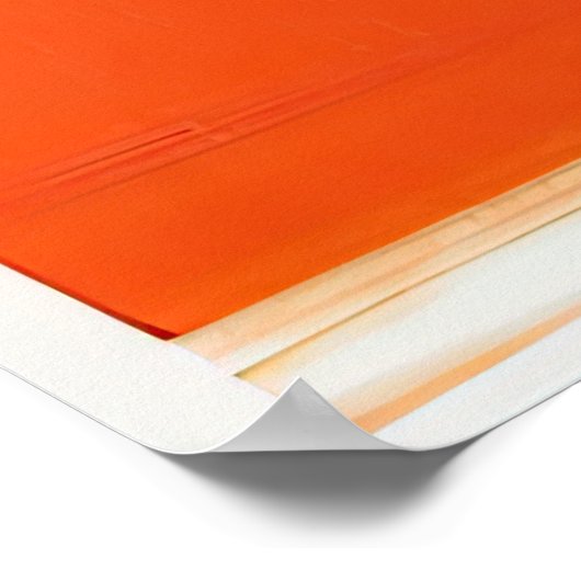 Sinaasappel fotografisch geheugen poster (Hoek)