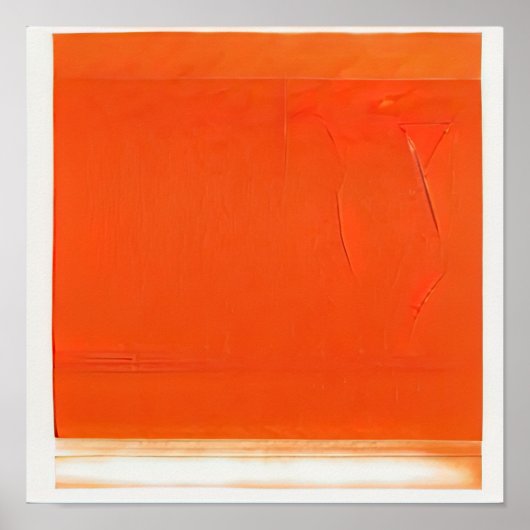 Sinaasappel fotografisch geheugen poster (Voorkant)