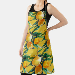 Sinaasappel Fruit Aquarel Verse Citrus Kunstwerk Schort