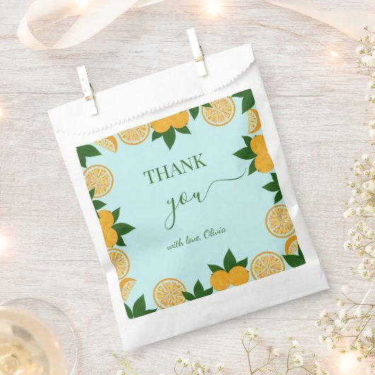 Sinaasappel Fruit Baby shower Gift Bedankzakje (Geknipt)