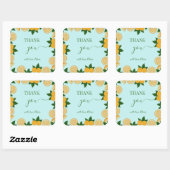 Sinaasappel Fruit Baby shower Gift Vierkante Sticker (Vel)