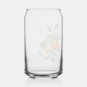 Sinaasappel fruit botanisch bruidsdouche favorietj blikvorm glas (Achterkant)