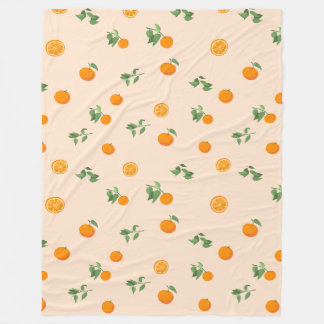 Sinaasappel Fruit citrus klassiek patroon Fleece Deken