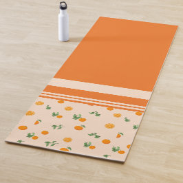 Sinaasappel Fruit citrus klassiek patroon  Yogamat