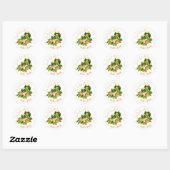 Sinaasappel fruitjam ronde sticker (Vel)