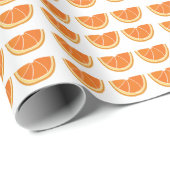 Sinaasappel Fruitsnij Cadeaupapier (Rol Hoek)