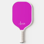 Sinaasappel & Fuchsia - Gepersonaliseerde Pickleba Pickleball Paddle (Achterkant)