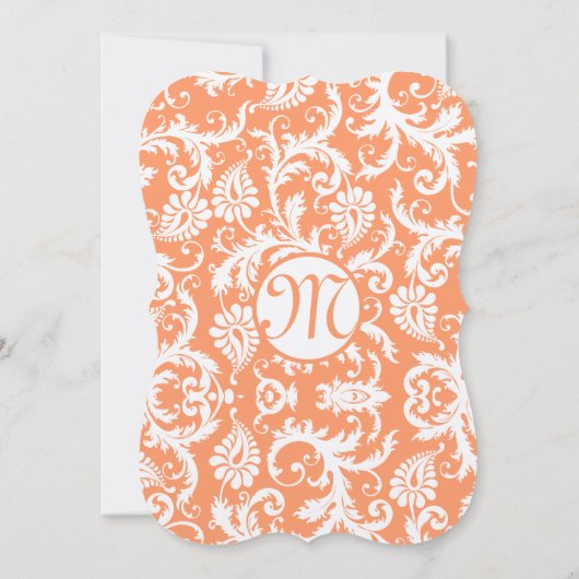 Sinaasappel & Fuchsia Gerber Daisy Wedding Invitat Kaart (Achterkant)