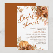 Sinaasappel gebrand Vrijgezellenfeest najaar pompo Kaart (Voorkant / Achterkant)