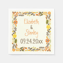  sinaasappel geel bloemgrens modern bruiloft