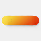Sinaasappel Geel Esthetisch Persoonlijk Skateboard (Horizontaal)
