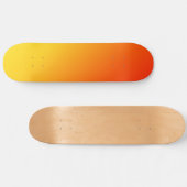 Sinaasappel Geel Esthetisch Persoonlijk Skateboard (Horizontaal)