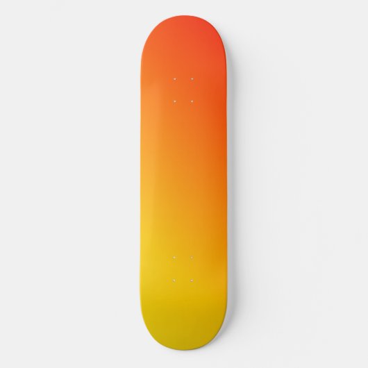 Sinaasappel Geel Esthetisch Persoonlijk Skateboard (Voorkant)